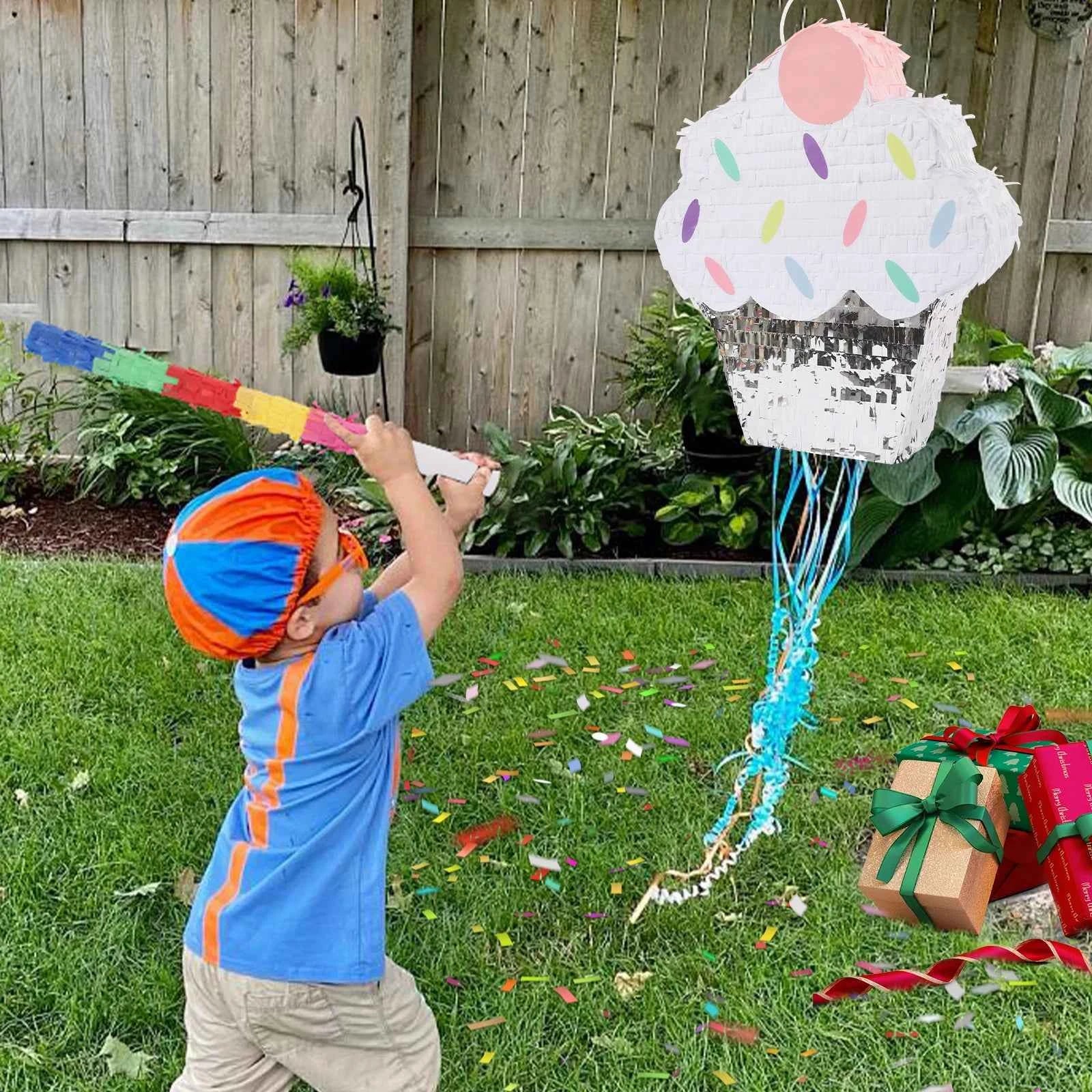 Ice Cream Pinata, Pinata Decoration, Candy Party Pinata w/ PVC Stick  Ice Cream Cake Pinata for Party Decoration Pinata
