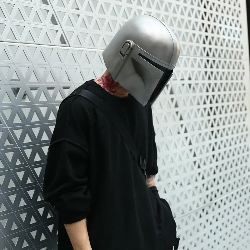 Movie Boba Fett Cosplay Mask Helmets PVC Masks Props Halloween Mask for Face with Eye Shield Anime Robot Full Masks Boba Fett - Big Tim's Magic Emporium