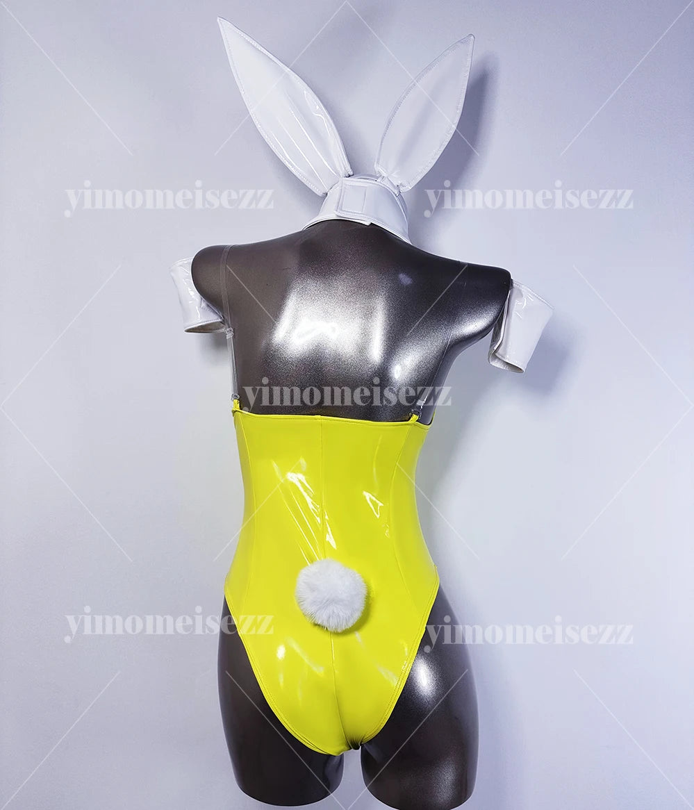 Customized Rabbit Girl Cosplay Costume | Anime Halloween Jumpsuit for Nightclub & Conventions - Big Tim's Magic Emporium