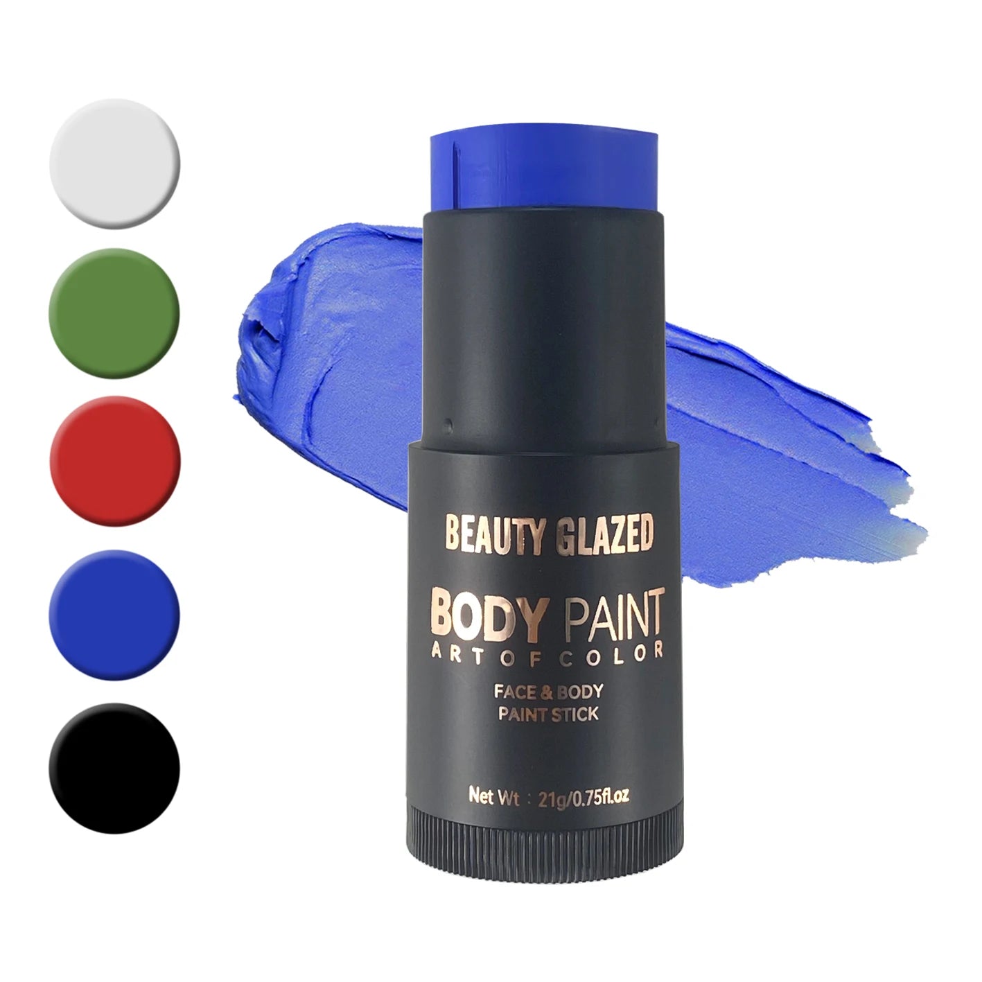 5 Colors Face &Body Paint, Non-Toxic,Professional Painting Kit For Party, Cosplay,Safe For Sensitive Skin,Mardi Gras Makeup
