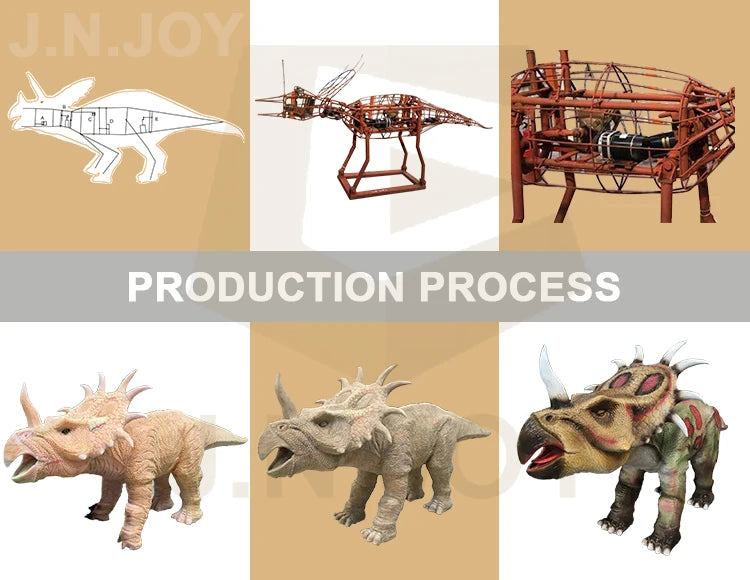 realistic electric simulation life-size animated animal model