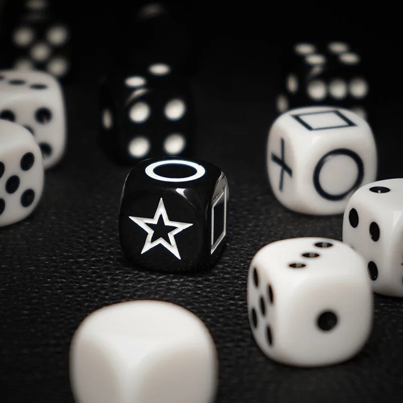 Forcing Dice Set (White ,No Instructions) Magic Tricks Close Up Parlor Illusions Gimmicks Mentalism Props Force a Number Magia - Big Tim's Magic Emporium