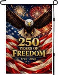 4th of July Decorations - America 250th Anniversary Garden Flag | 250 Years of Freedom Patriotic Banner, Fourth of July Acce YYQ