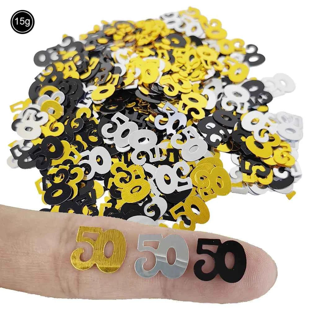 50th Birthday Party Supplies for Men Women Black and Gold 50 Years Old Party Paper Plates Cups Napkin Tablecloth Tableware Decor