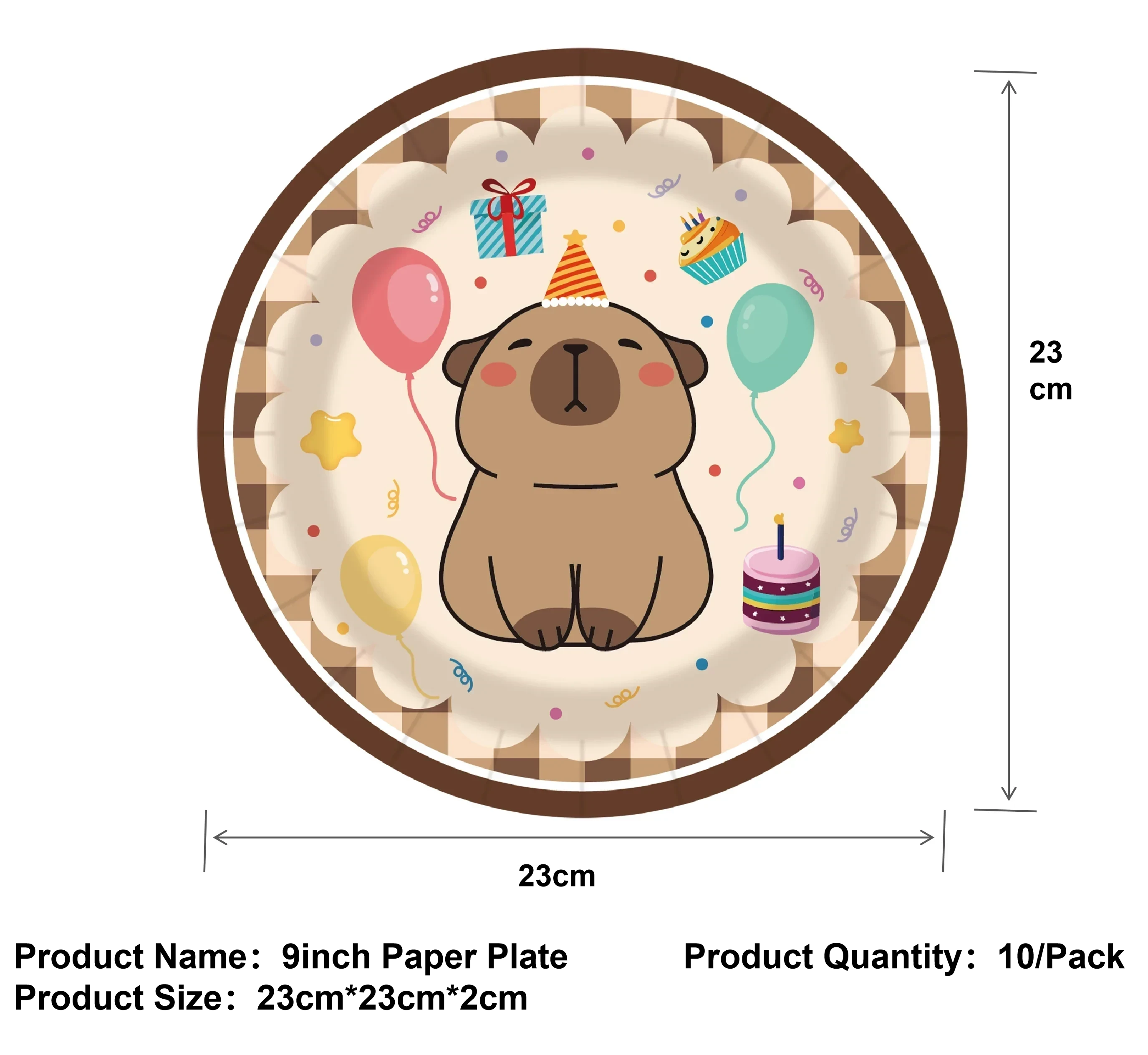 Cartoon Capybara Birthday Party Decoration Disposable Tableware Cup Plate Napkins Tablecloth Banner Baby Shower Birthday Party