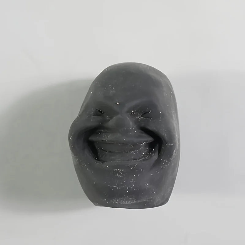 Fun Face Emotion Squeeze Ball Relax Toy for Children Adults Autism Sensory Anti-Stress Anxiety Relief Black Soft Squishy