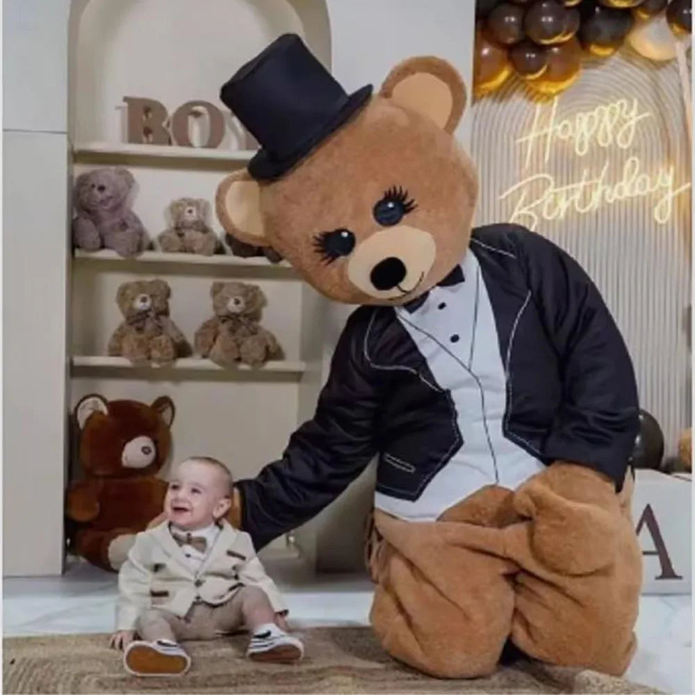New Bear Mascot Costume Teddy Bear Easter Bunny Cartoon Doll Wedding Party Performance Costume Halloween Fancy Dress by Big Tim's Magic Emporium