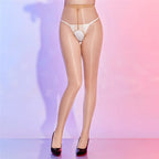 Oil Glossy Sheer High-Waist Shaping Pantyhose Shiny Dance Tights
