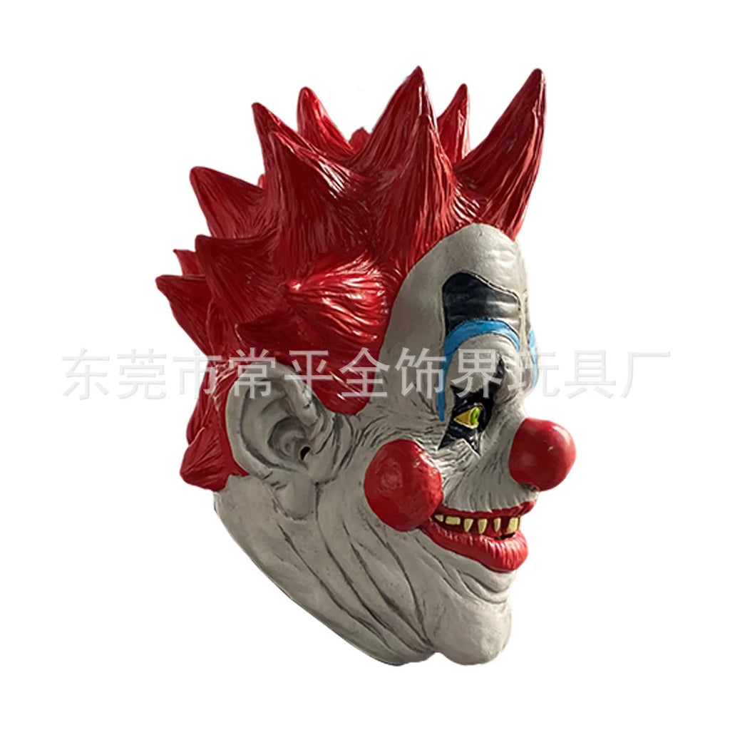 Killer Klowns From Outer Space Demon Clown Mask Killer Joker Latex Masks Cosplay Halloween Carnival Costume Props Adult Helmet - Big Tim's Magic Emporium