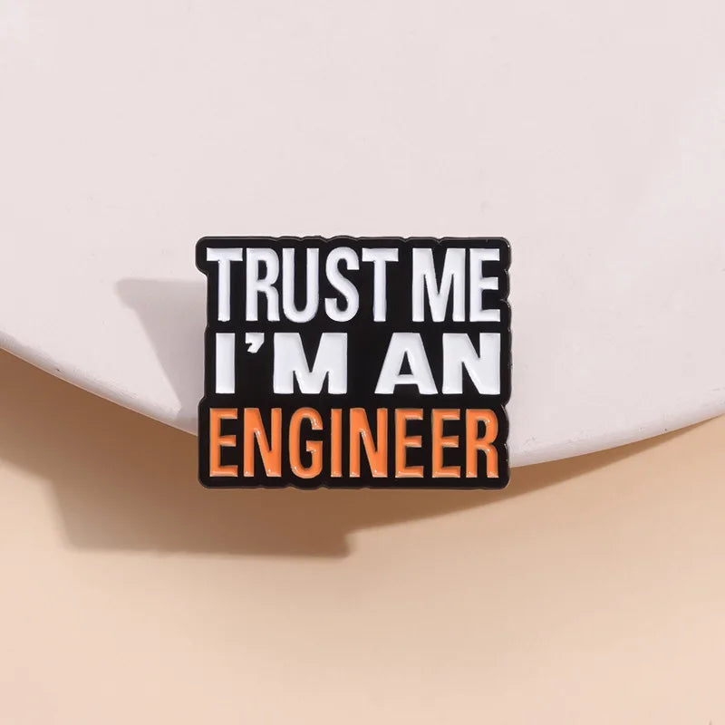 Funny Humorous Phrase Enamel Pins Creative Geometric Positive Quotes Brooches Lapel Badge Fashion Jewelry Gifts For Friends - Big Tim's Magic Emporium
