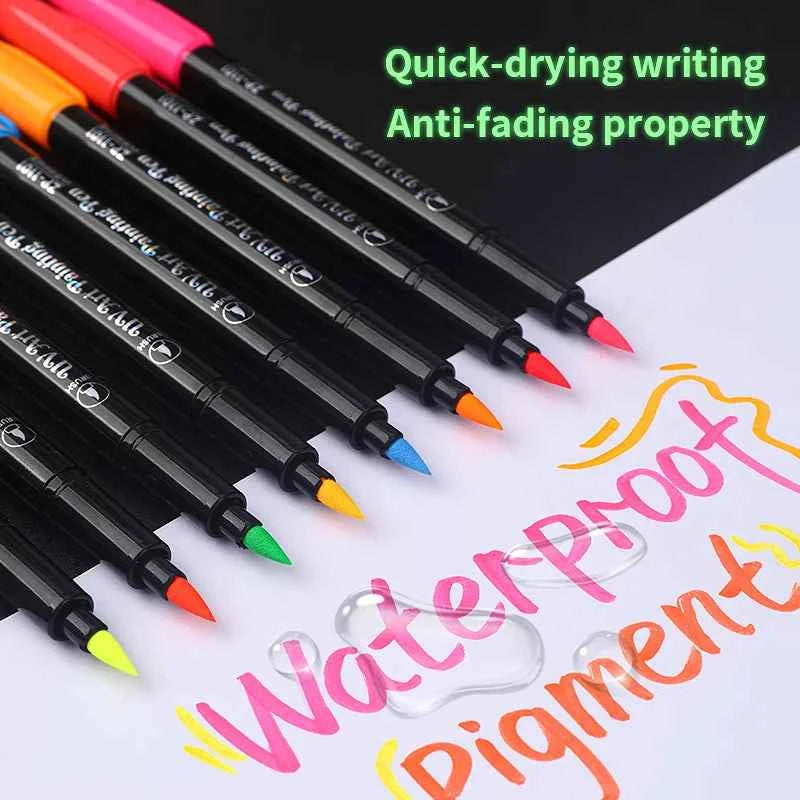 Skin Painting Face Paint For Beginners ，Human Body Graffiti,12PCS Face Paint Marker Pens DIY Drawing Soft Brush Non-toxic