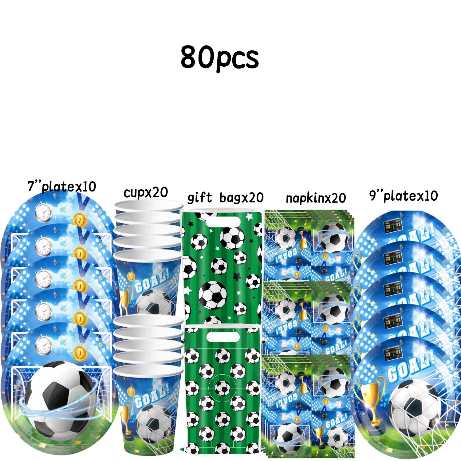 Football Party Stuff Soccer Party Tableware Tablecloth Napkin Cup Plate Soccer Party Backdrop Baby Shower Football Party Favors - Big Tim's Magic Emporium