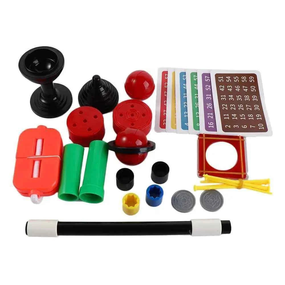 Puzzle Simple Magic Prop Beginners Magic Kit Set for Kids Exciting Magician Tricks Performance Show with Instruction Manual