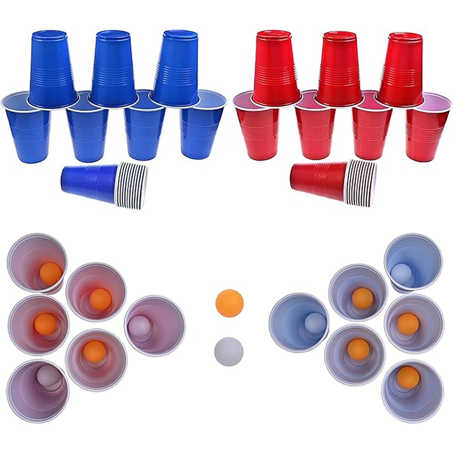 Beer Ping Pong Party Cup, Two Color Cup Adult Party Game, Desktop Interactive Party Game - Big Tim's Magic Emporium