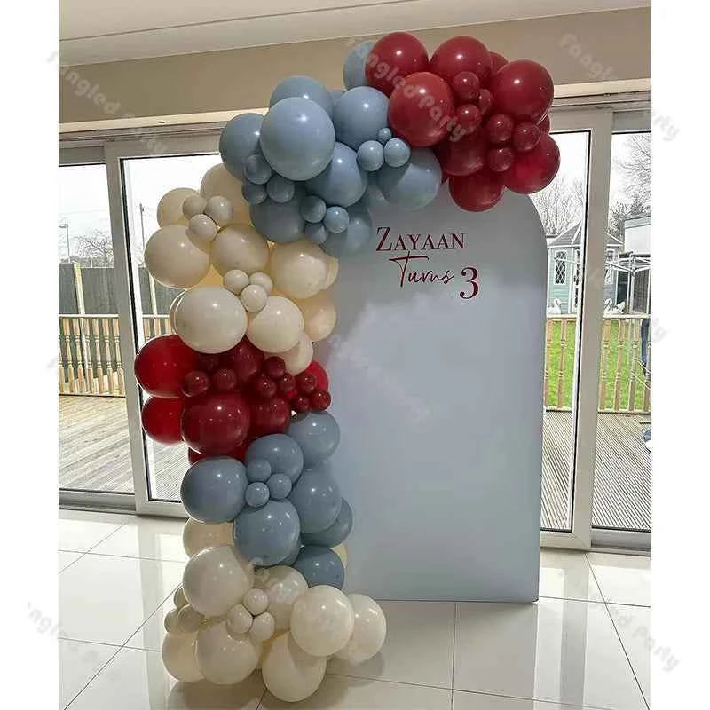 110pcs Baby Shower Balloon Garland Red Sand Blue Boho Ballons Happy Birthday Gender Reveal Decoration Anniversary Party Supplies
