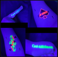 UV-Glow Tattoos w/ Card sized Tatts by Card-Addiction.com