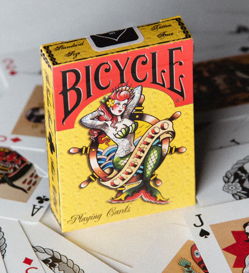 Bicycle Club Tattoo Mermaid Playing Cards RARE Deck by Card-Addiction.com