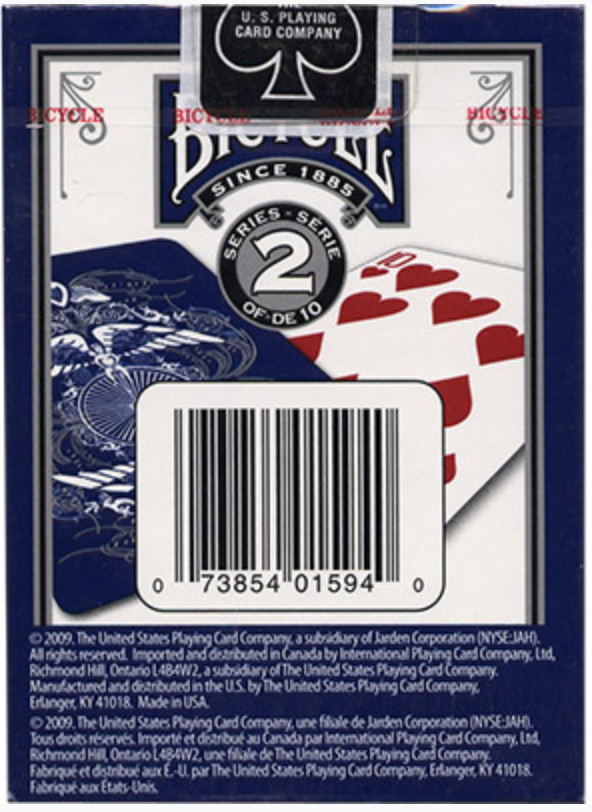 Bicycle Limited Edition Series #2 (Blue) Playing Cards by Card-Addiction.com