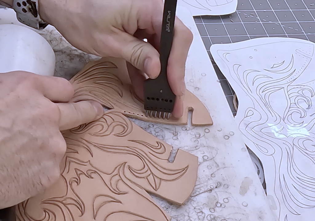 Leather Oni Mask Printable Pattern by Rockwell Masks