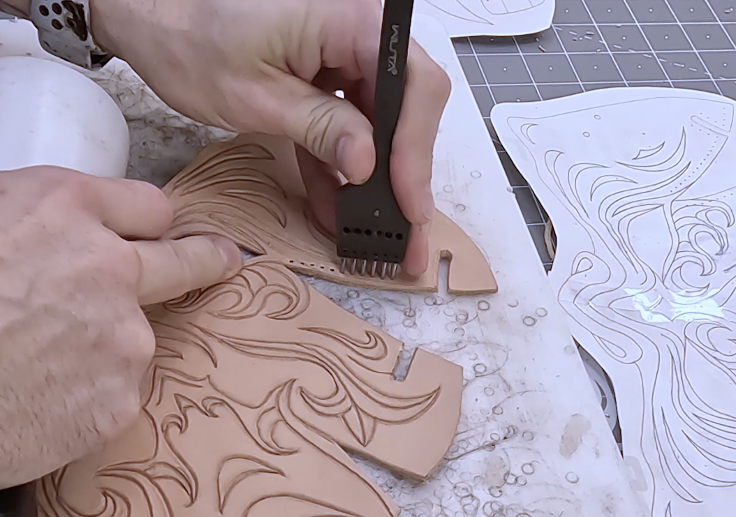 Leather Oni Mask Printable Pattern by Rockwell Masks