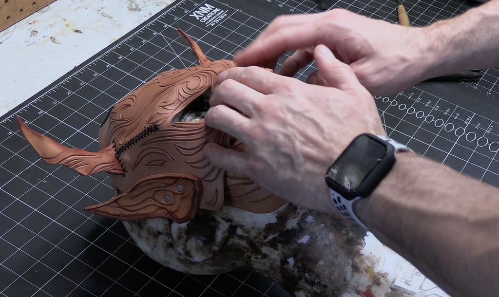 Leather Oni Mask Printable Pattern by Rockwell Masks