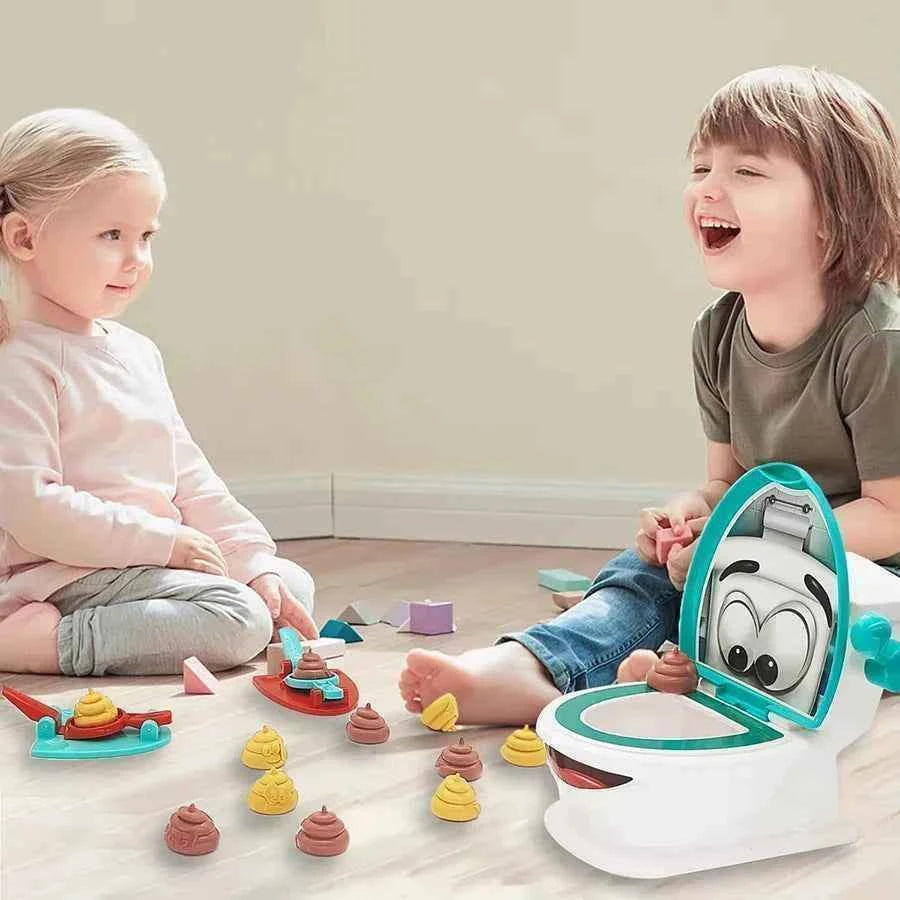 1Set child Poop Toilet Game 〔E〕Funny Toilet Trick Toy Party Game Board Games Flushing The Toilet For Kids Game Gifts〔Winter5〕