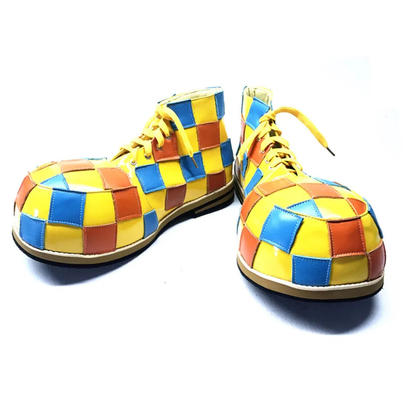 34cm Round Toe Big Clown Boots For Adults Halloween Cosplay Club Joker Shoes Coloful Funny Festival Party Favors - Big Tim's Magic Emporium