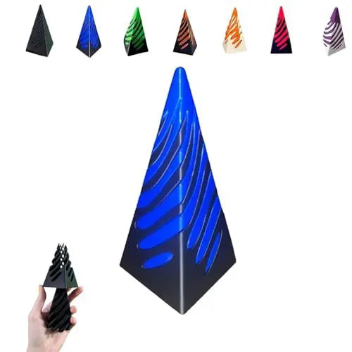 Impossible Pyramid Passthrough Sculpture - 3D Optical Illusion Art Decor