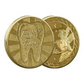 Tooth Fairy Gold Plated Commemorative Coin Creative Kids Tooth Change Gifts Physical Metal Coin Crypto Commemorative Coin