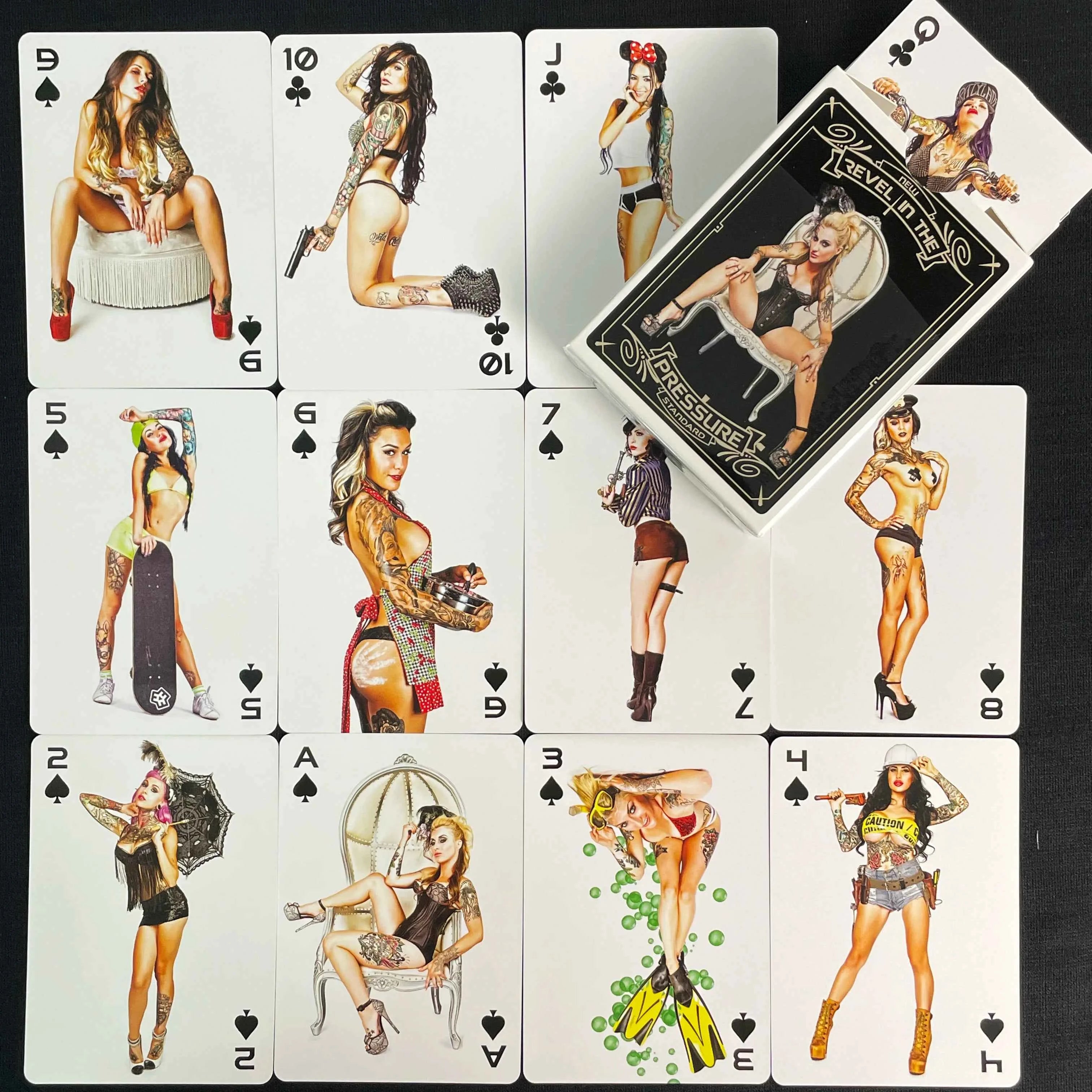 1Set Playing Cards Vintage Sexy Beautiful Lady Playing Cards Printing Board Game Poker Cards interesting Poker for Entertainment