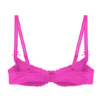 Lace Underwire Half-Cup Push-Up Bra
