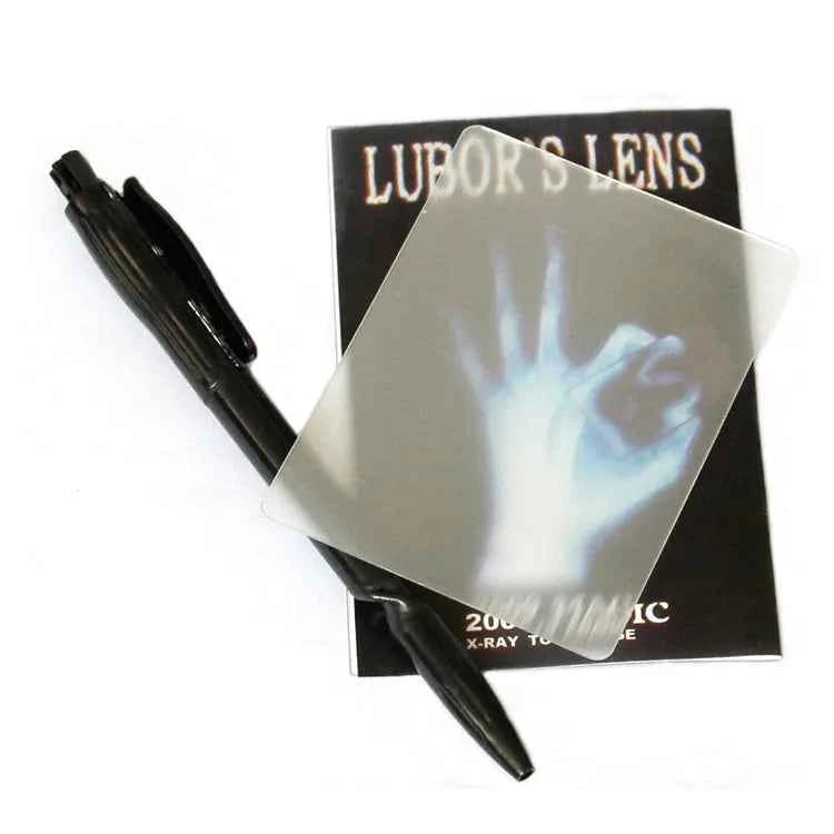 Magic Tricks Lubors Lens Twisted Pen Magic Props Card Perspective Distortion Gimmick Porp Performing Perspective Card Magic