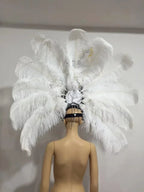 FASHIONABLE AND EXQUISITE HEADDRESS FEATHERS SAMBA DANCE CARNIVAL HALLOWEEN PARTY LATIN DANCE BAR PERFORMANCE HAT MASQUERADE
