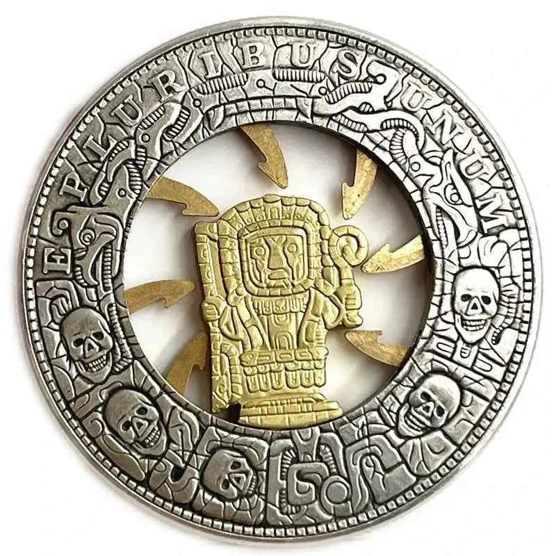 Movable Mechanism Coin Hobo Nickel 'Trap Coin' Morgan Dollar Roman Booteen Magic Coin Creative Gift