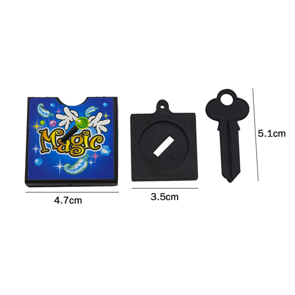 Magic Props Key Through Coins Key Through Box Magic Toy Street Magic Novelty Toy Kids Gifts Illusion Gimmicks Mentalism - Big Tim's Magic Emporium