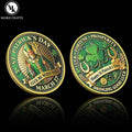 St. Patrick’s Day Commemorative Coin Lucky Four Leaf Clover Metal Challenge Coin March 17 Collectible Gift