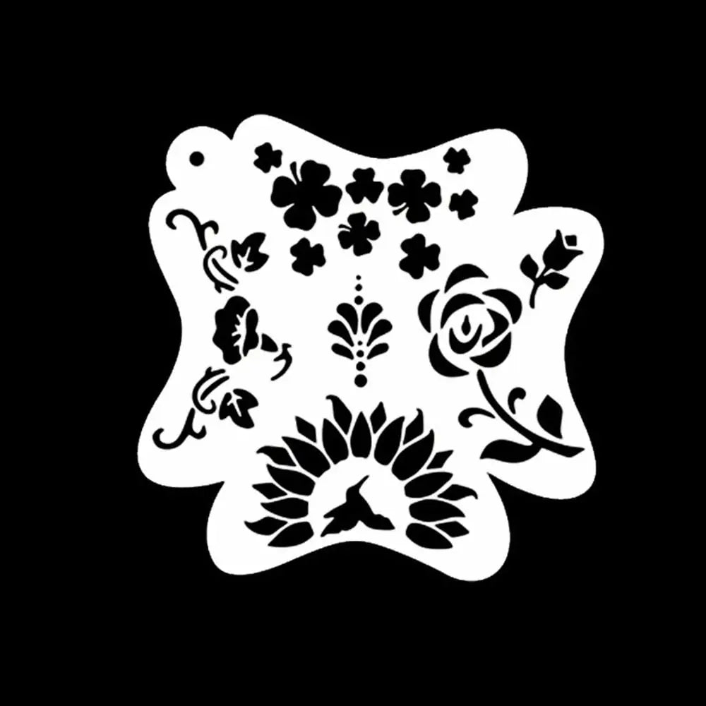 Face Paint Stencils Professional Body Art Paint Stencils Reusable for Adults Kids Easily Use Templates for Parties Makeup Tools
