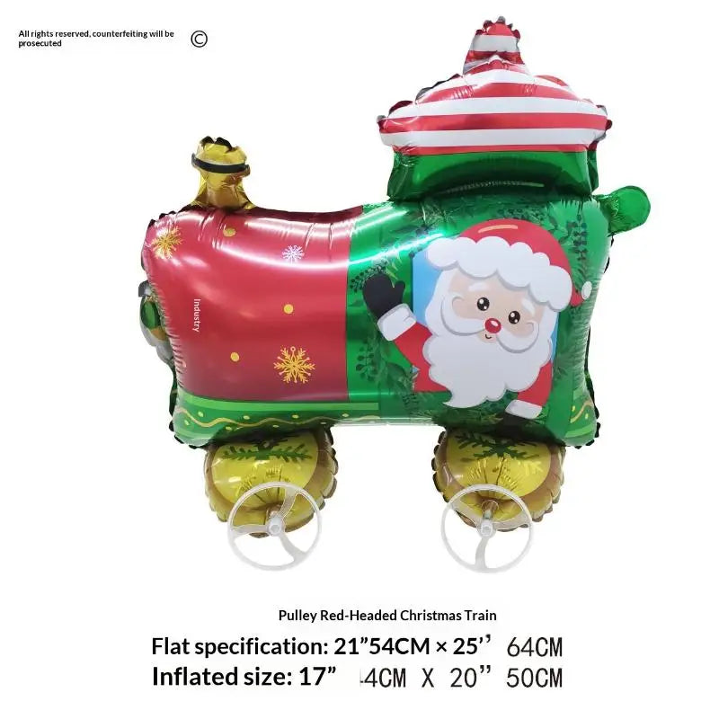 For Kids Birthday Party Decoration Baby Shower 4D Cartoon Foil Balloons Elephant Stand Walking Balloon With Wheel