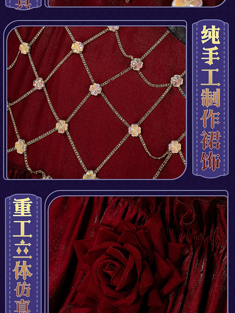 Mary‌ Cosplay Costume for Halloween Christmas Comic Exhibition Game Identity V Bloody Cute Woman S-XXL New Red Dress IN STOCK - Big Tim's Magic Emporium