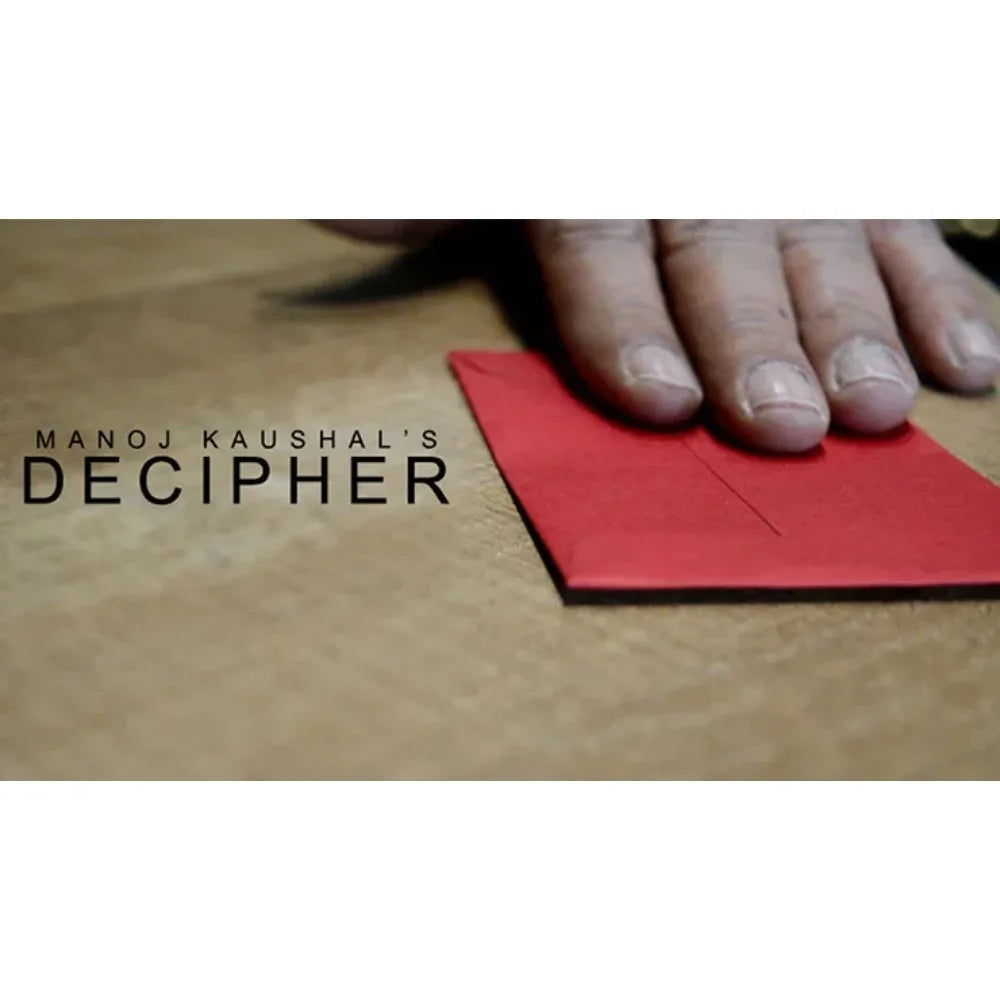 DECIPHER by Manoj K Magic Tricks Close Up Performer Mentalism Illusions Street Magic Props - Big Tim's Magic Emporium