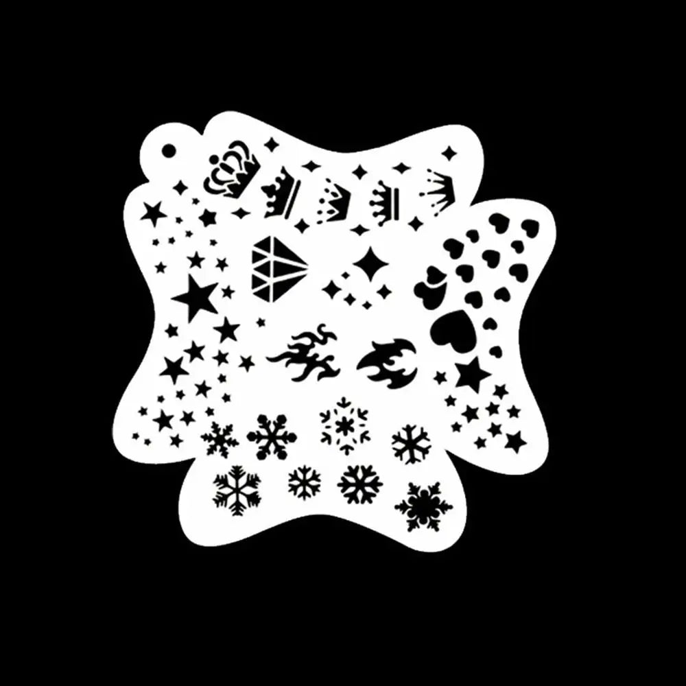 Face Paint Stencils Professional Body Art Paint Stencils Reusable for Adults Kids Easily Use Templates for Parties Makeup Tools