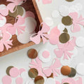 Birthday Party Confetti Decoration Paper Scraps Pink Bow Tie Girl Birthday Party Desktop Throwing Paper Scraps Decoration