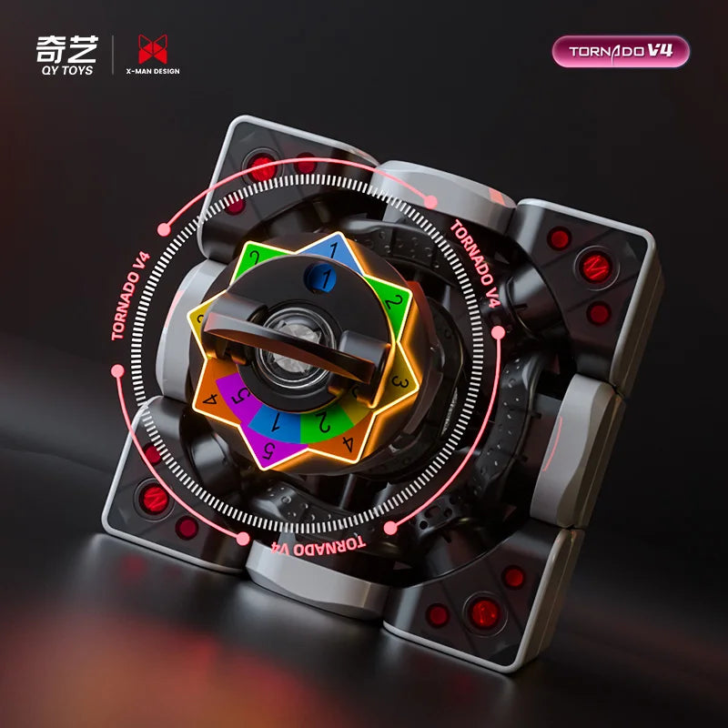 [JudyCube] Qiyi X-Man Tornado V4M Pioneer UV Version Magnetic Magic Speed Cube  Qiyi XMD Tornado V4 M Flagship 3x3x3