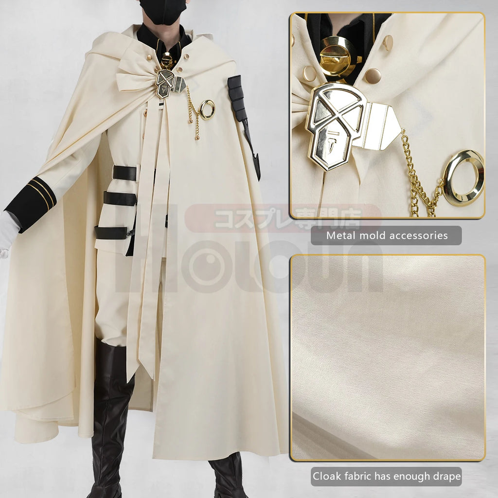 HOLOUN Seraph Of The End Anime Mikaela Hyakuya Cosplay Costume Cloak Jacket Pants Shirt Halloween Christmas Convention - Big Tim's Magic Emporium