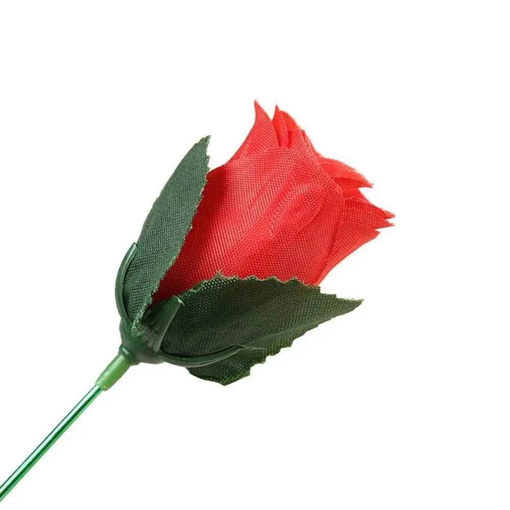 Romantic Fire Rose Magic Trick Prop Torch to Rose Magic Gimmick Stage Performance Magic Toy Valentine Day Proposal Magic Props