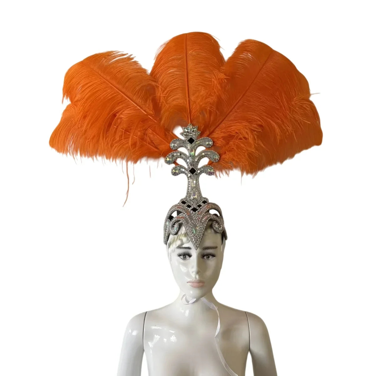 The Stardust Samba Queen – Premium Feathers & Rhinestones Carnival Headdress