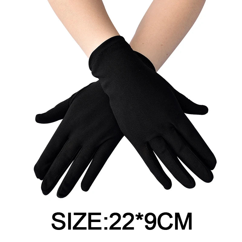 Festival Full Finger Performer Gloves Elastic Breathable Colorful Mitten Dance Cosplay Party Wedding Etiquette Glove Accessories - Big Tim's Magic Emporium