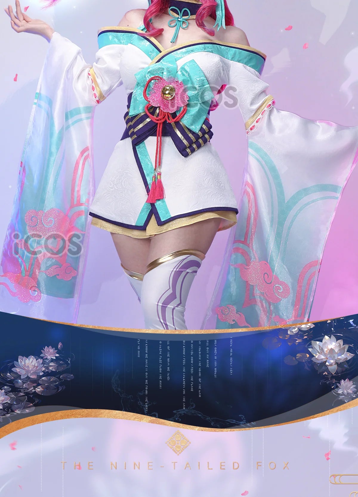 in stock Irelia H Ahri LOL ahri Spirit Blossom Cosplay Costume Halloween party dress for women - Big Tim's Magic Emporium