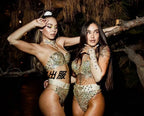 Sparkly Go-Go Dance Bikini Set for Women | Stage Performance Costume