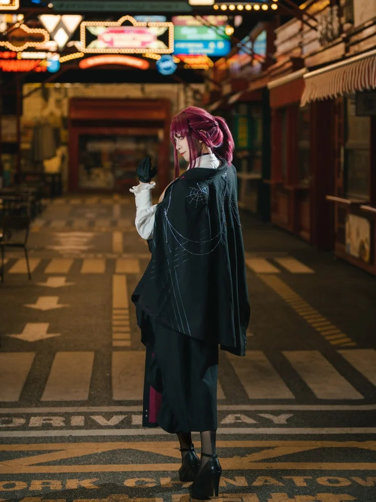 Kafka Game Honkai: Star Rail Jackets Official MiHoYo Theme Cosplay Costume Cloak Trench Unisex Hallowmas Fans Gifts - Big Tim's Magic Emporium